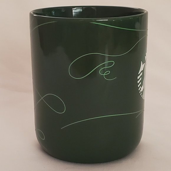 Starbucks Holiday Coffee Cup Green with Light Green Swirl 2020 - Picture 4 of 6